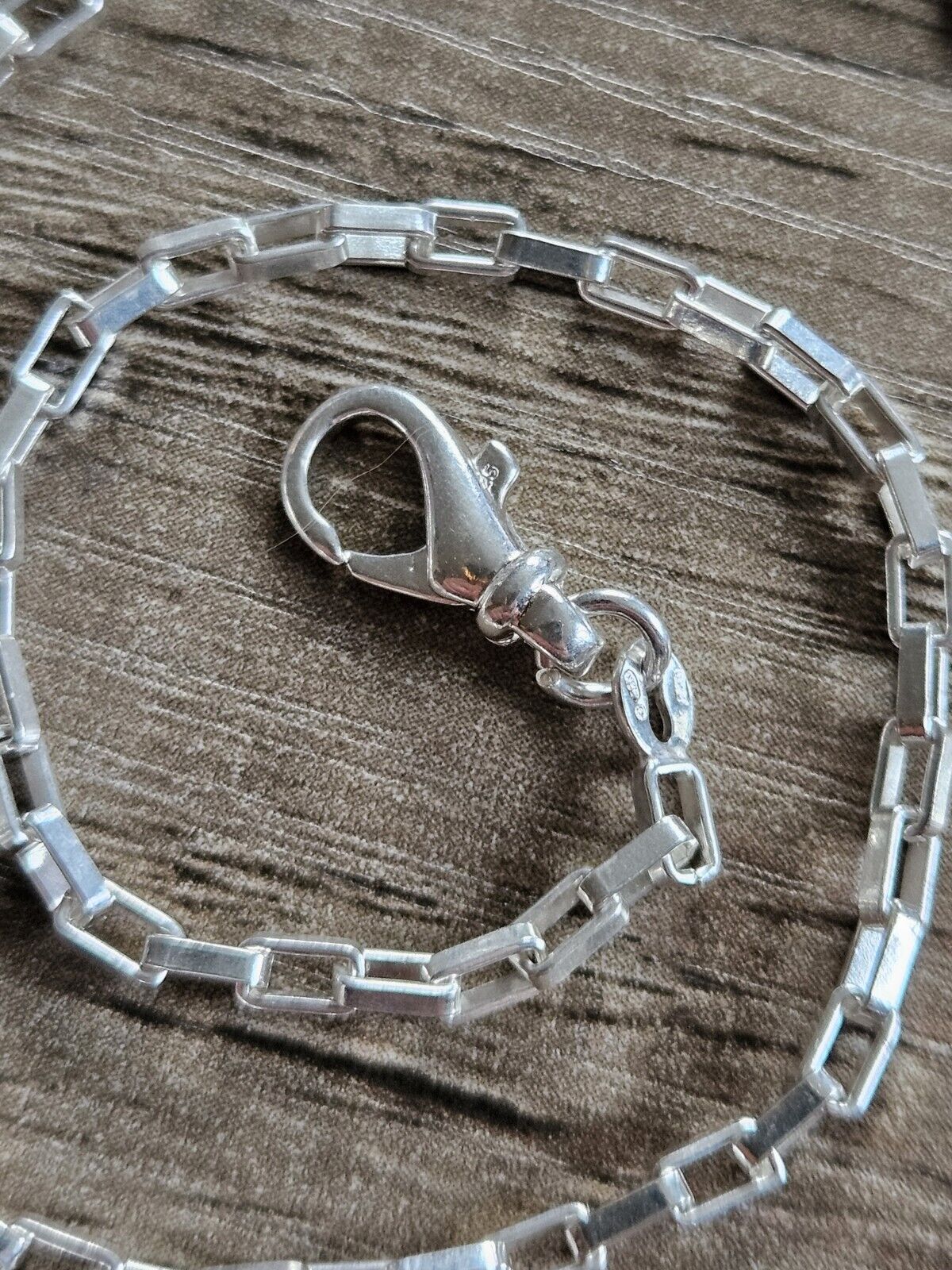 18.5" Inch 925 Sterling Silver Box Chain Necklace Men Women, Brand New. 