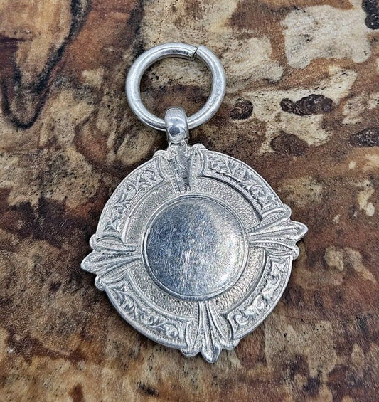 Vintage Sterling Silver 925 Fob Medal 1936, Birmingham 