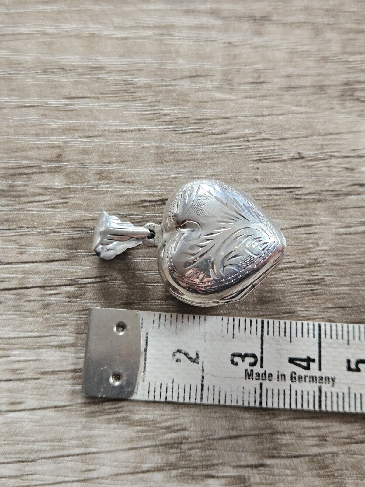 Vintage Style 4 Picture Locket Love Heart, 925 Sterling Silver. Brand New! 