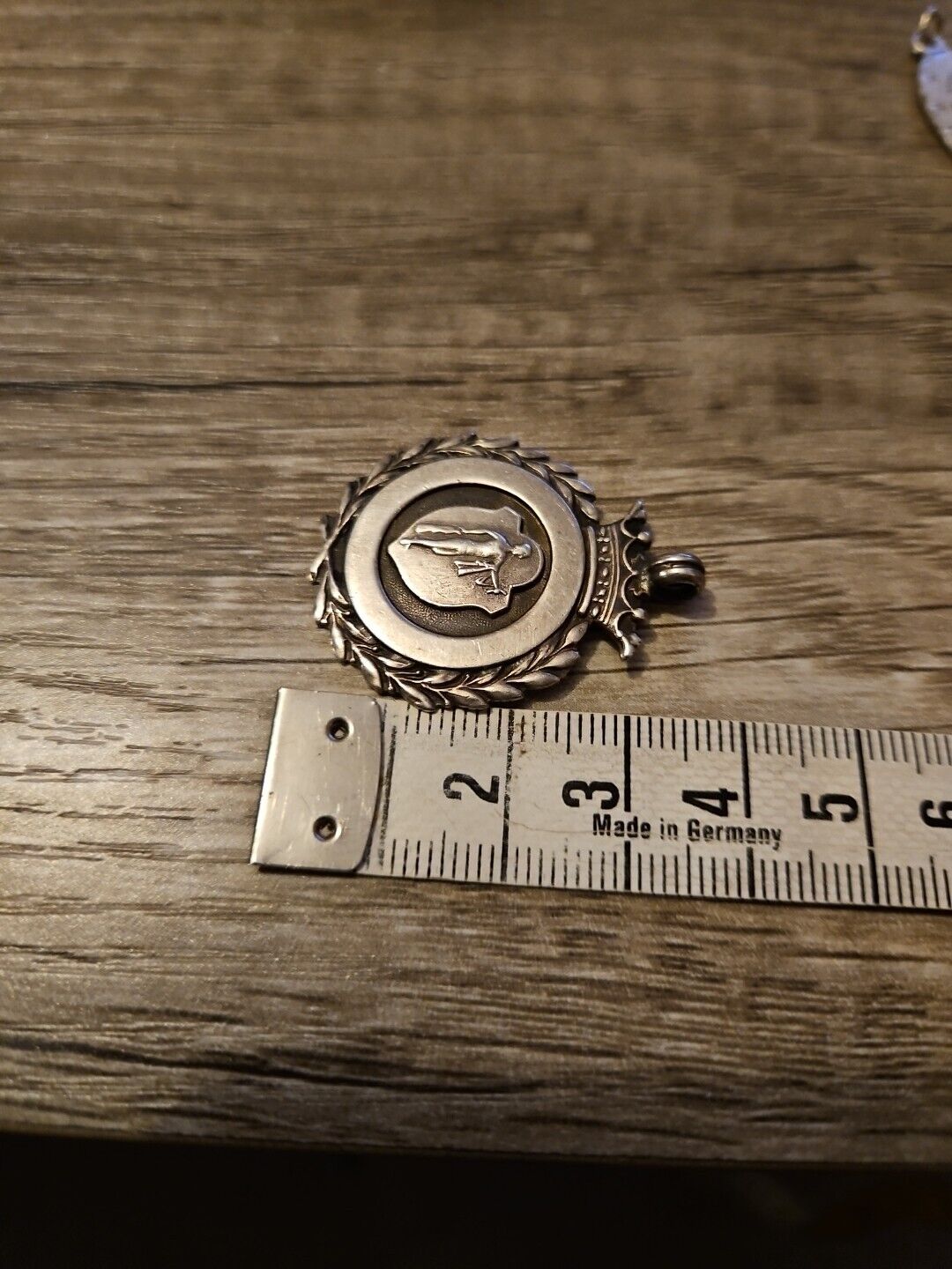 Vintage Sterling Silver 925 Fob Medal 1953-54. 'Keenest Member'