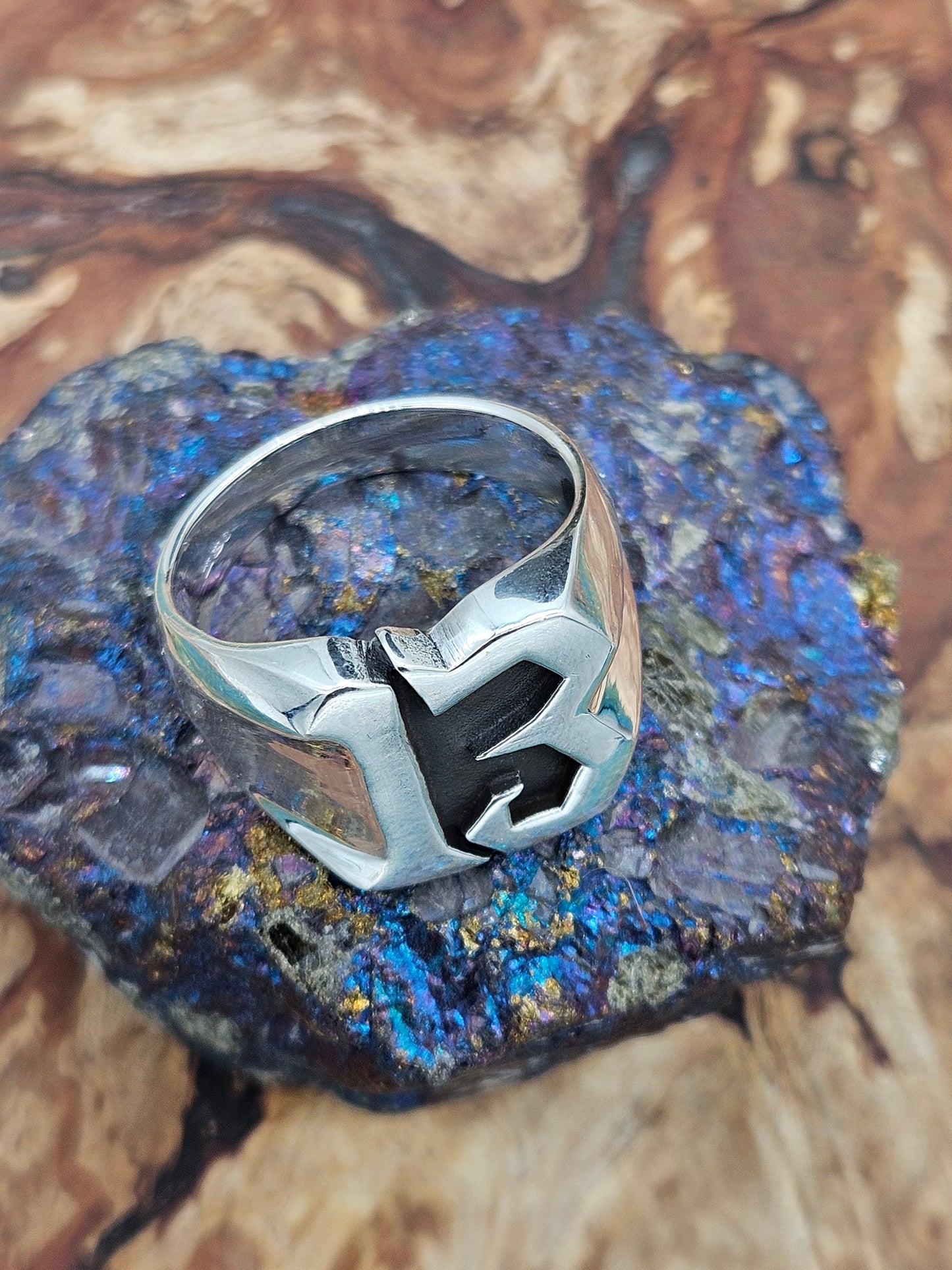 13 Thirteen ring, sterling silver 925. Size Z 1/2, New.