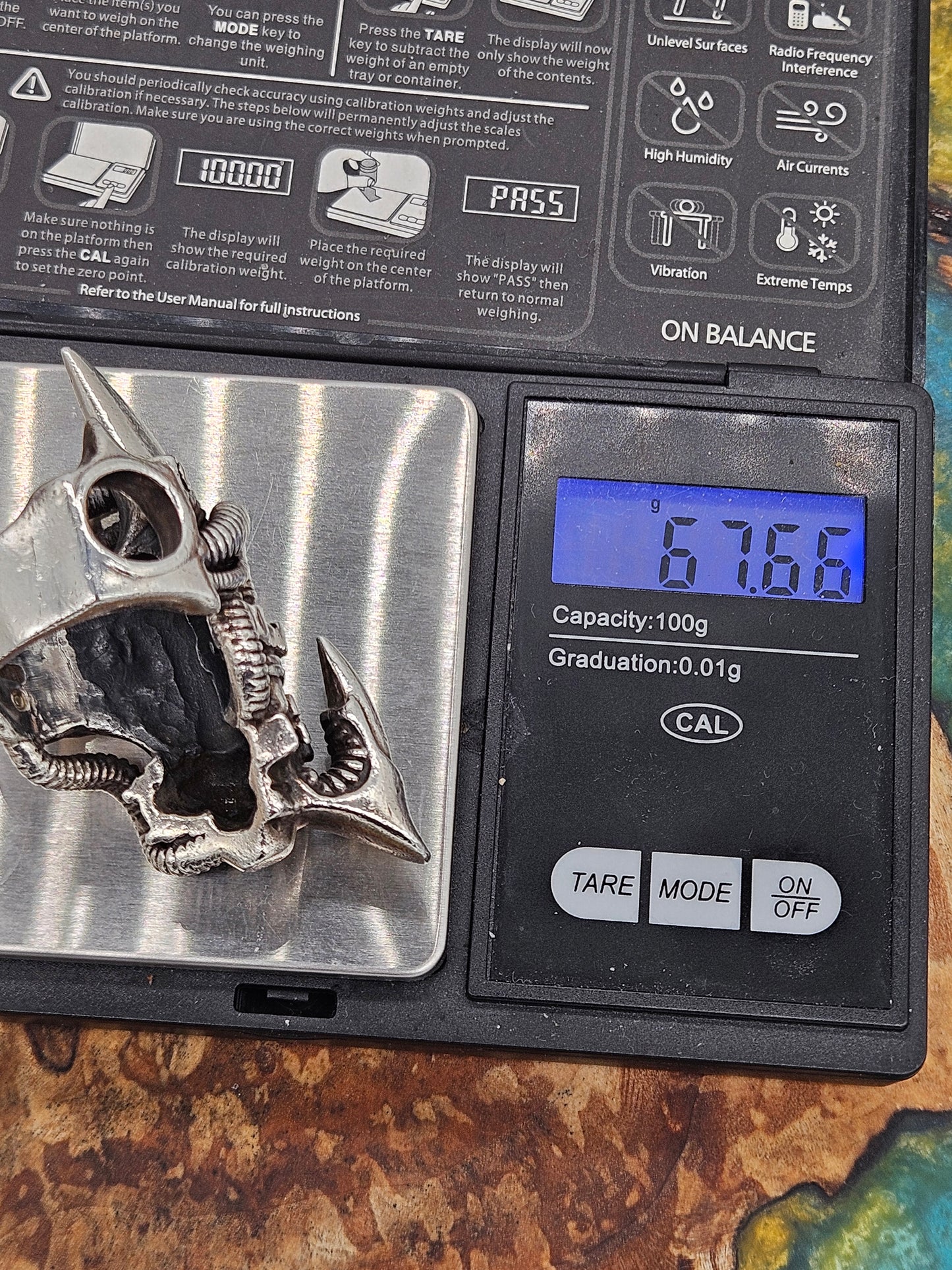 BIOMECHANICAL SILVER 925 CLAW TURBINE RING. GOTHIC. UK Size V, WILLIAM GRIFFITHS