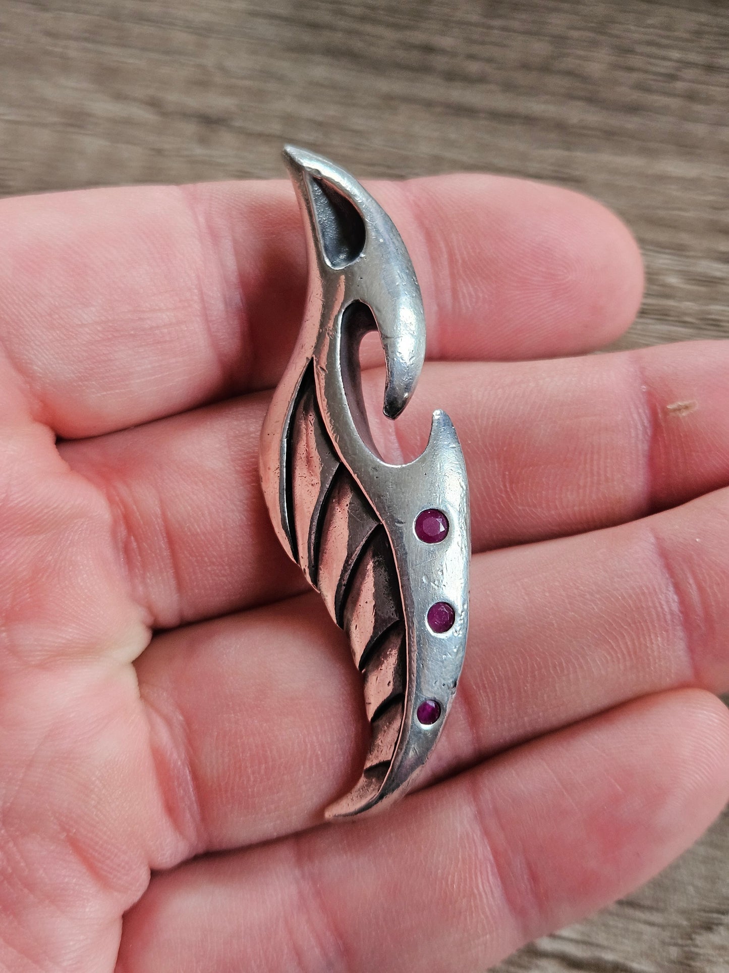 Soul Fetish Vintage Sterling Silver 925 Tribal pendant By Thierry Martino