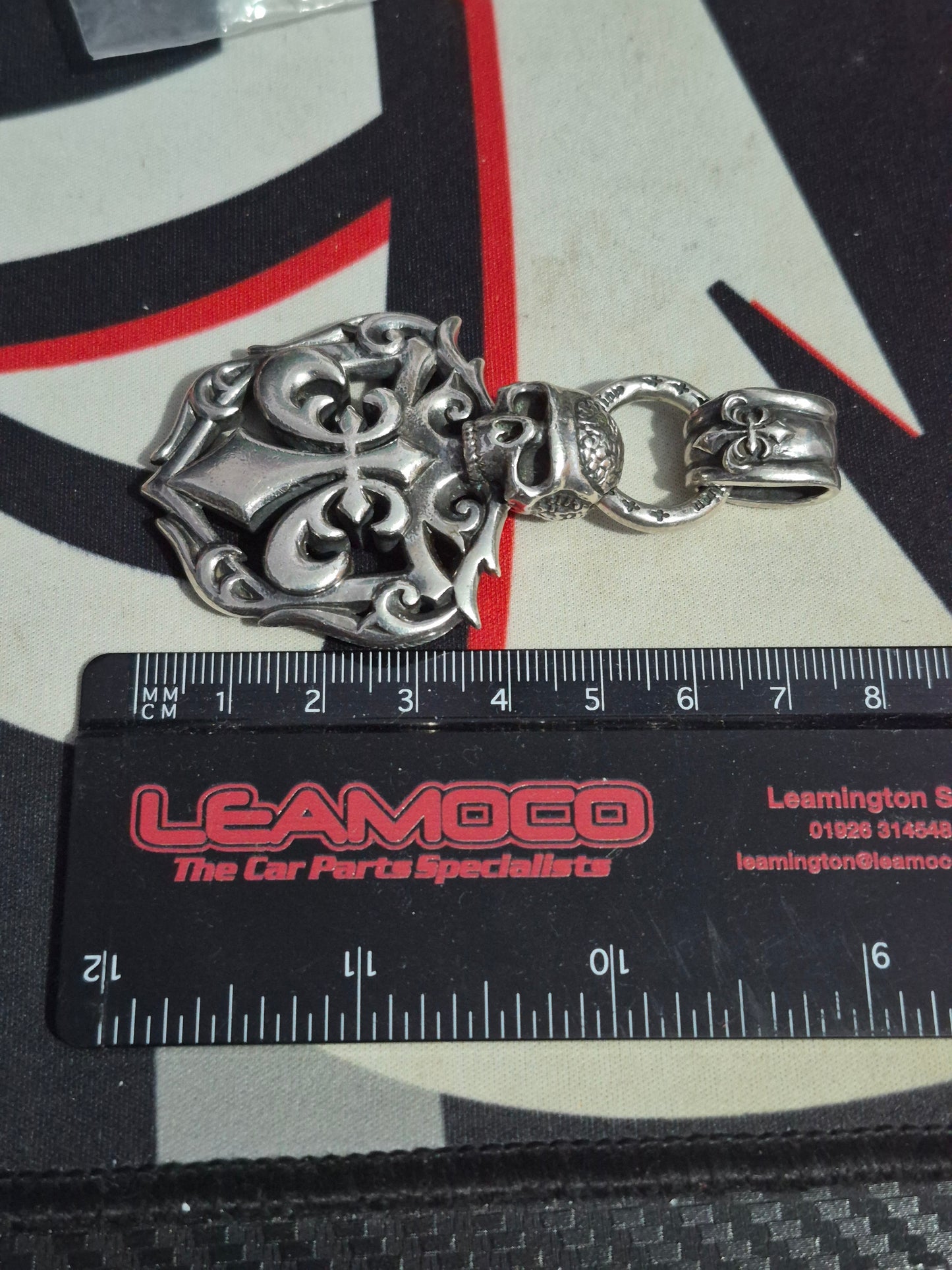 Affliction .925 Sterling Silver Fleur De Lis Pendant Vintage & Rare