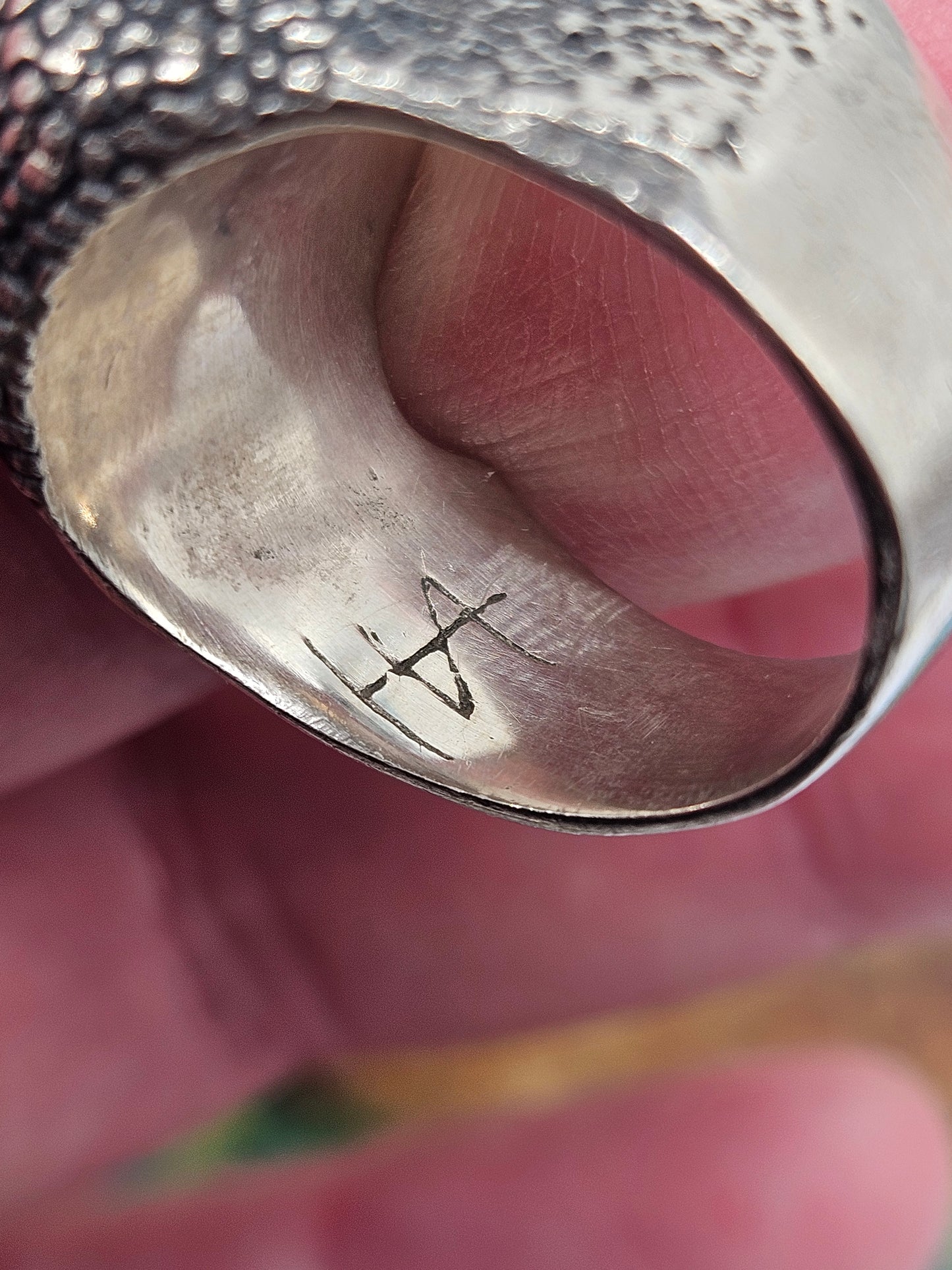 Silver 925 Open Mouth Snake Ring. UK Size T