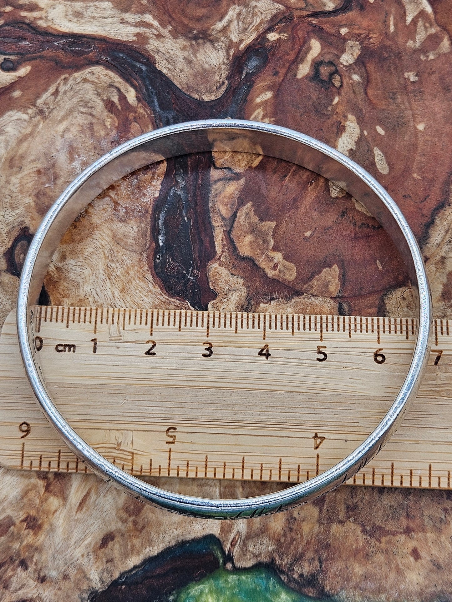 Fusion, Lord Of The Rings - Elvish Love Bangle, Silver 925. Rare!! The One Ring!