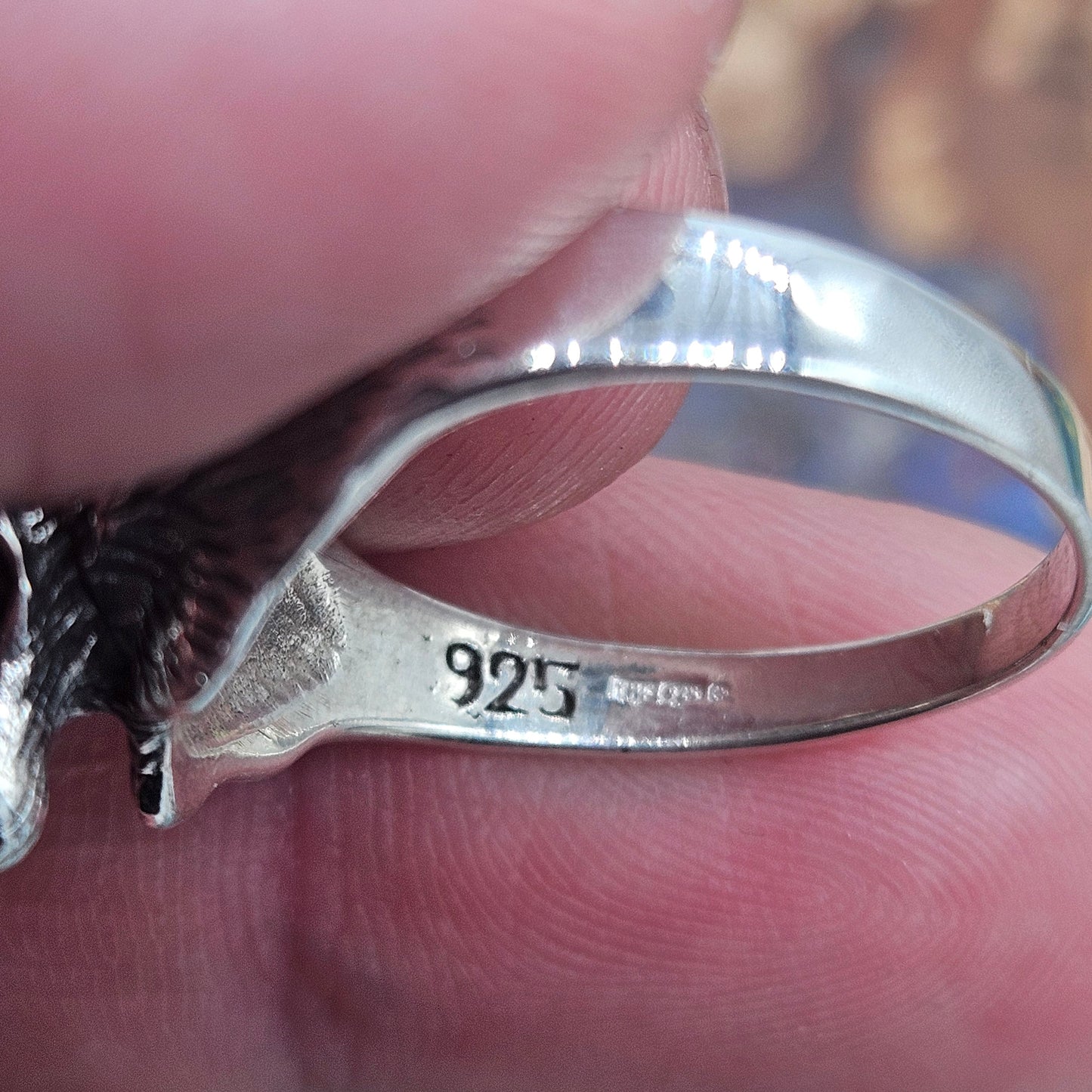 Wolf ring, sterling silver 925. Brand New