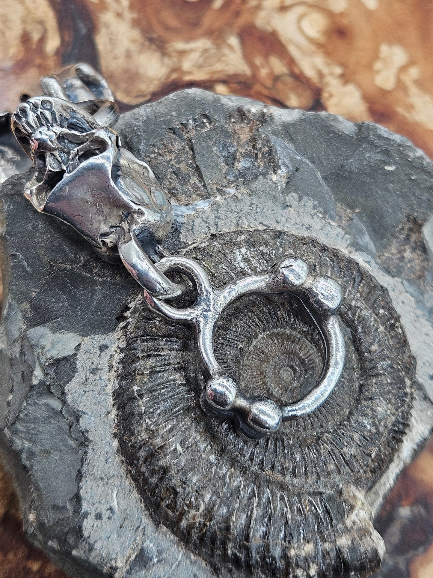 Huge Heavy Mexican Sterling Silver Skull Bracelet. 87 Grams!