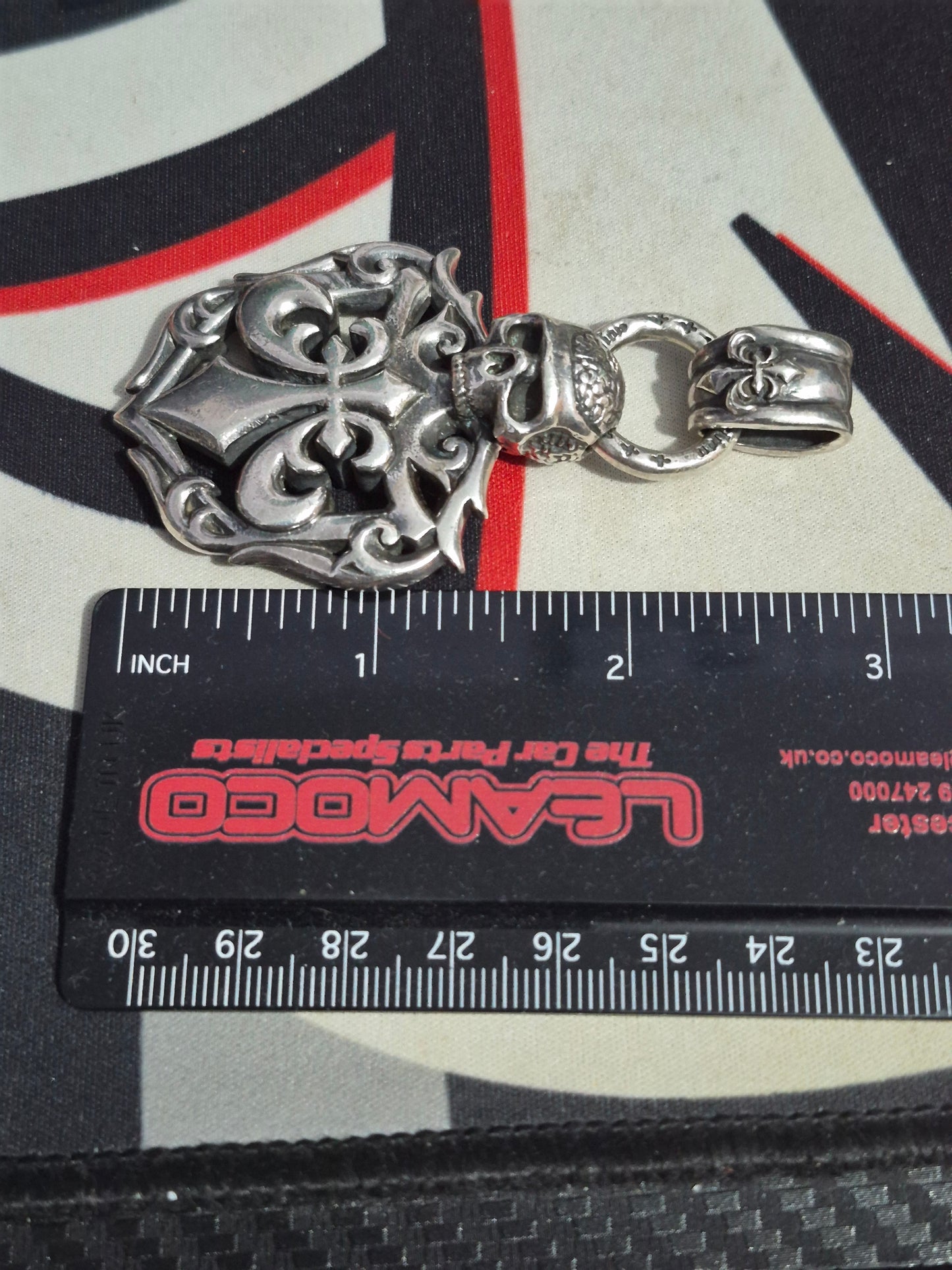 Affliction .925 Sterling Silver Fleur De Lis Pendant Vintage & Rare