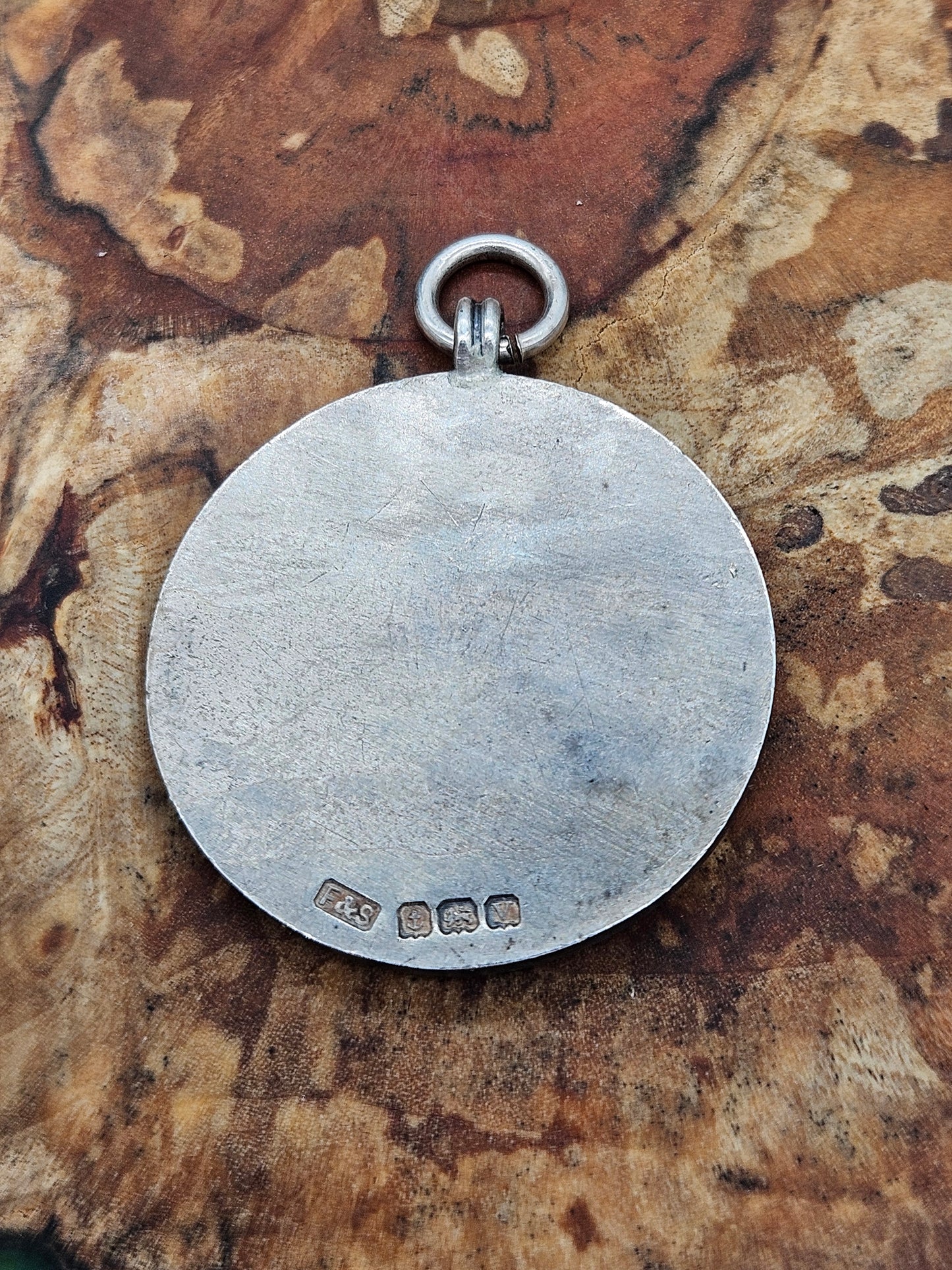 Ww2 Northern Command Sports Board 1945, Silver 925 Fob Medal. NCSB