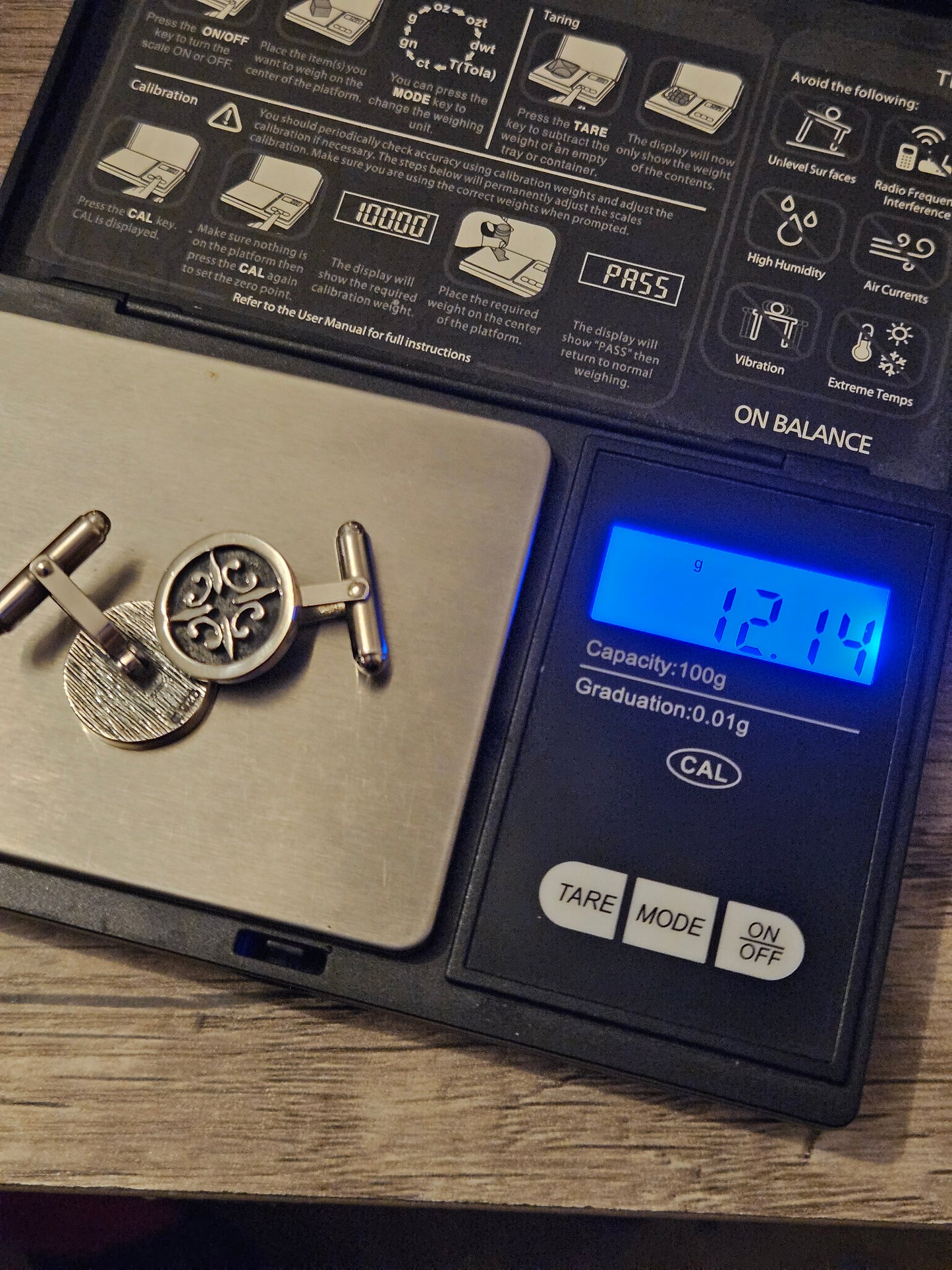 Vintage Sterling Silver 925 Celtic Entwined Knot Panel Cufflinks