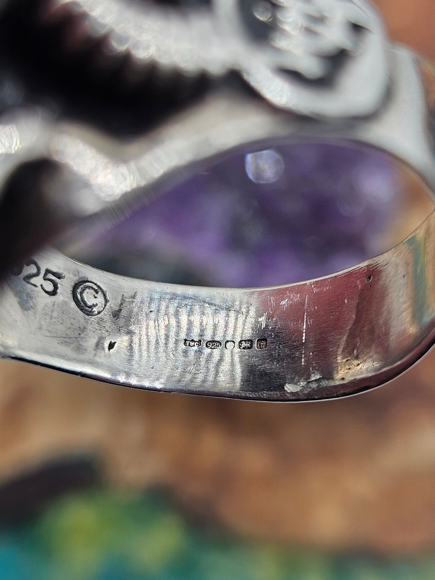 Silver 925 Biomechanical Skull Ring- William Llewellyn Griffiths. Size Z+4