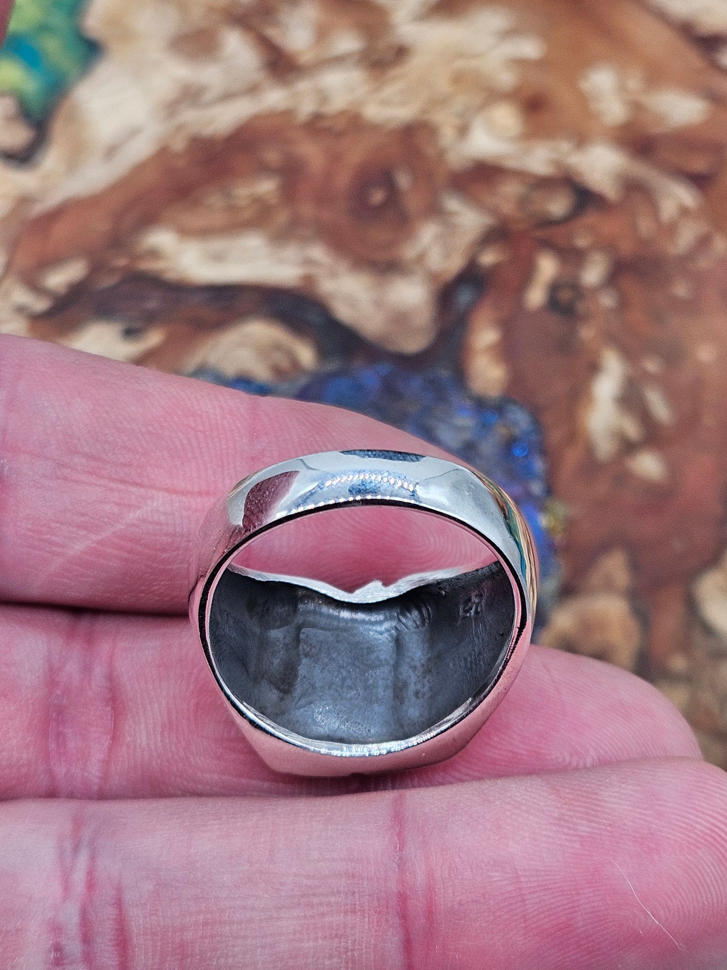 13 Thirteen ring, sterling silver 925. Size Z 1/2, New.