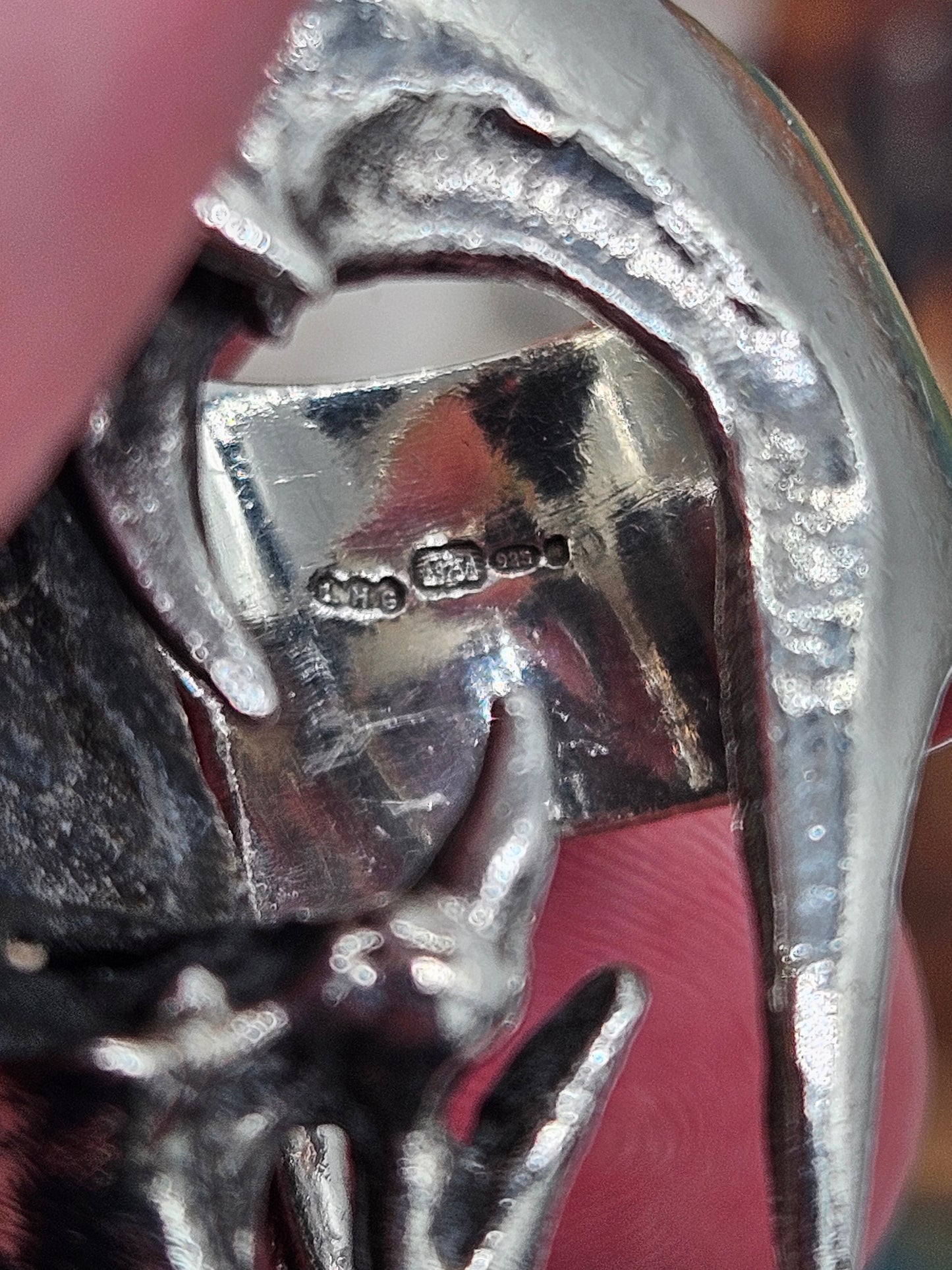 Biomechanical Bird Skull Silver 925  Ring. Gothic. UK Size R