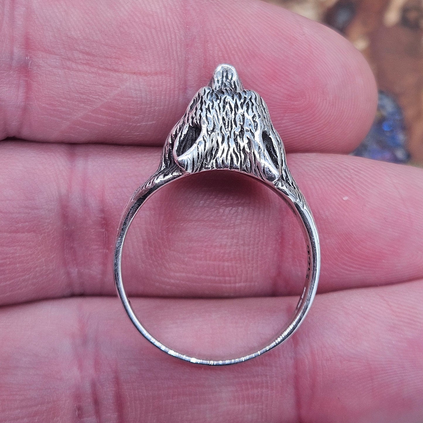 Wolf ring, sterling silver 925. Brand New