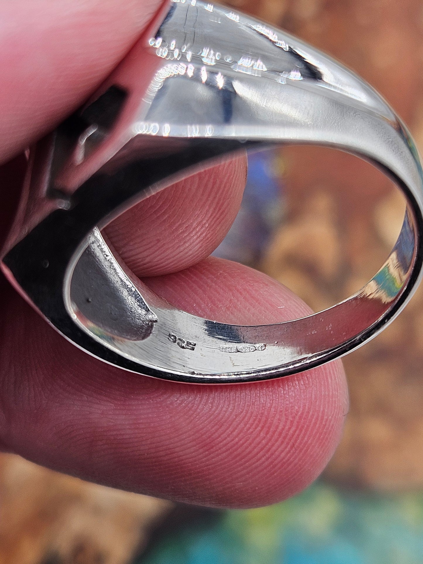 13 Thirteen ring, sterling silver 925. Size Z 1/2, New.