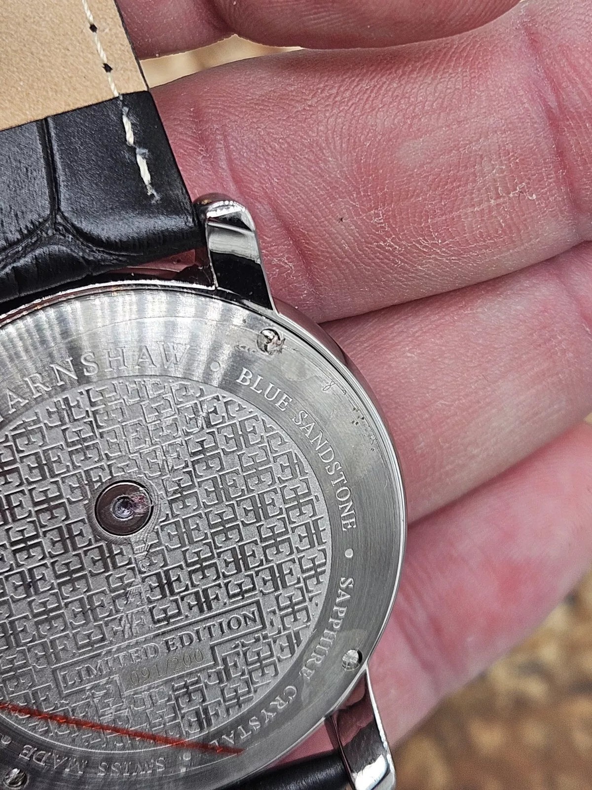 Mens Ex Display Thomas Earnshaw Limited Edition 1 Of 200 Quartz Watch, Sandstone