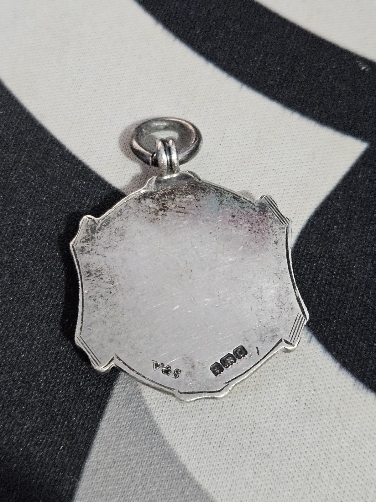 Birmingham District Works Amateur Football Association Silver Fob Medal. 1938-39