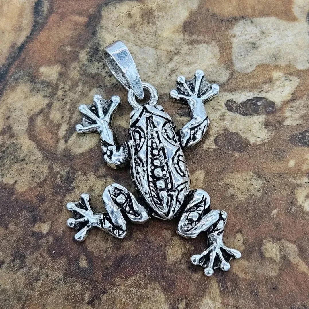 Sterling Silver 925 Frog Pendant, Brand New Stock!