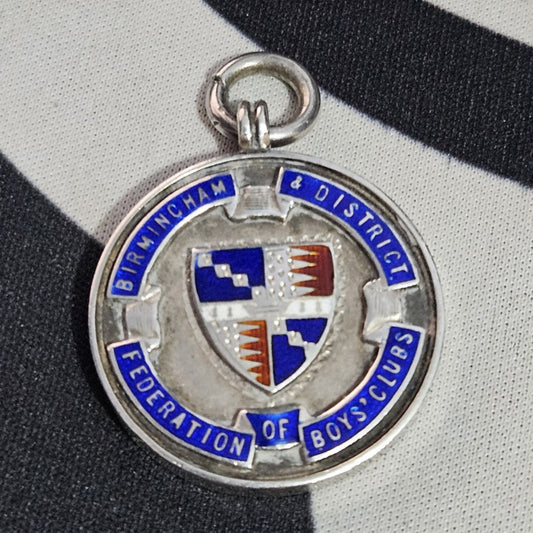 Birmingham District Works Amateur Football Association Silver Fob Medal. 1931-32