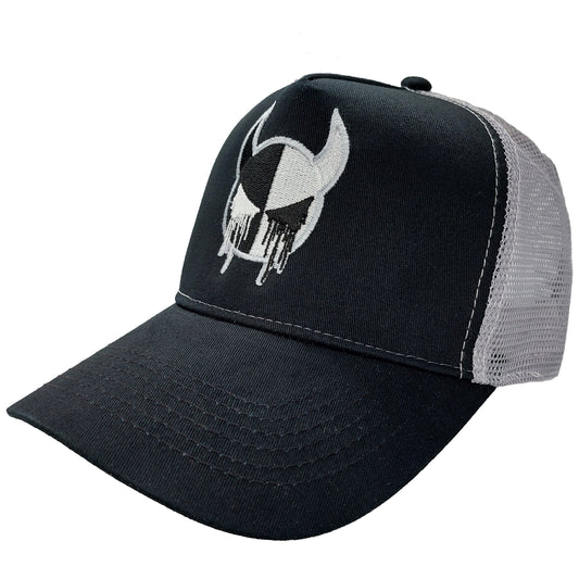 Silvercryer Trucker Cap - Unisex Black/Grey Hat, Snap Back